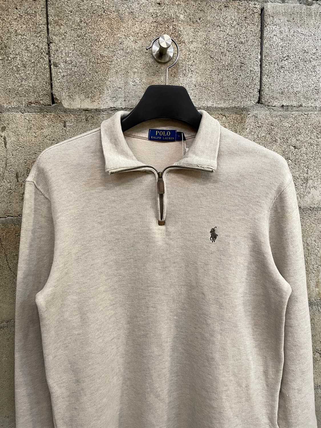 폴로 랄프로렌 아이보리 반집업 니트 상품이미지2