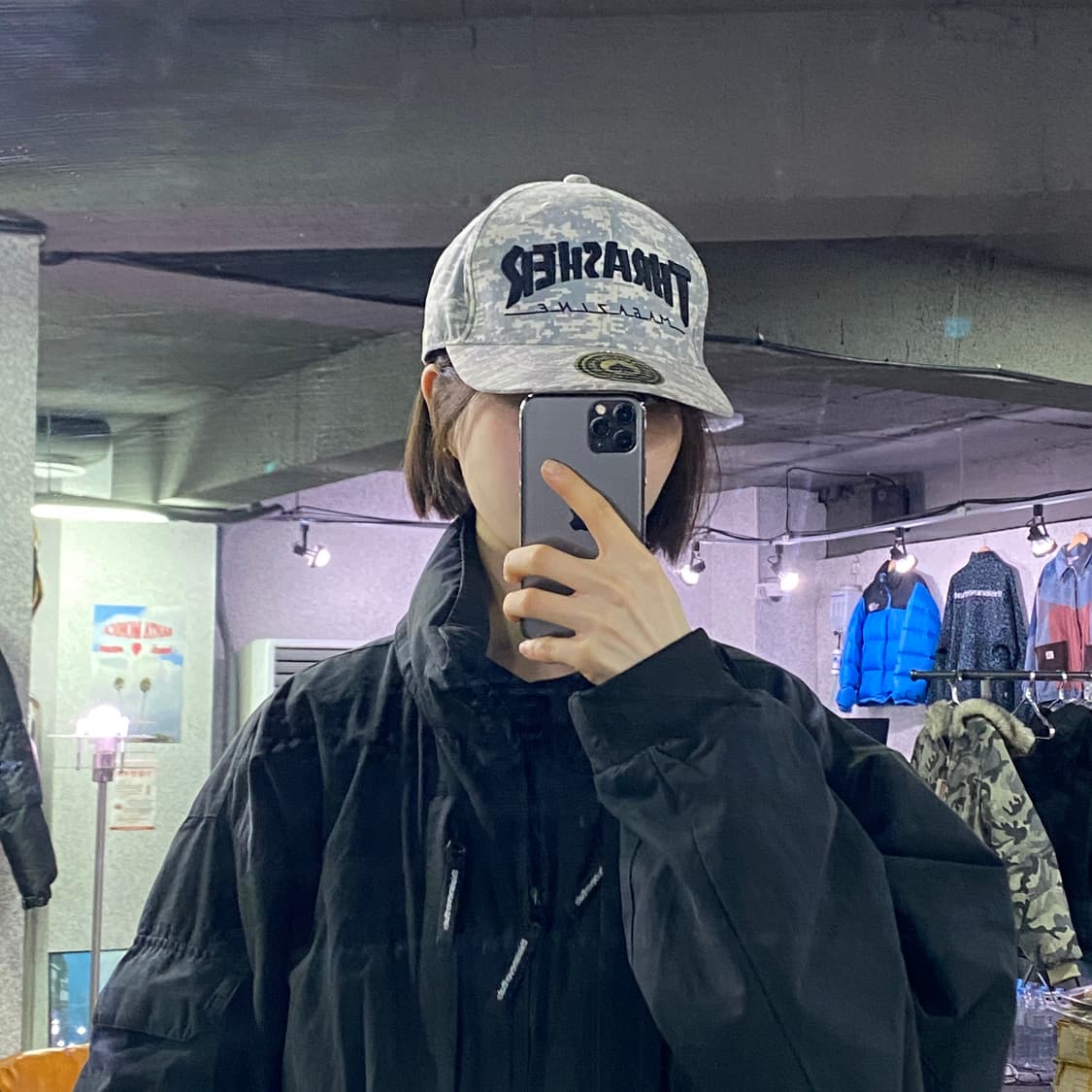 트레셔 빅로고 밀리터리 스냅백 B3808 상품이미지1