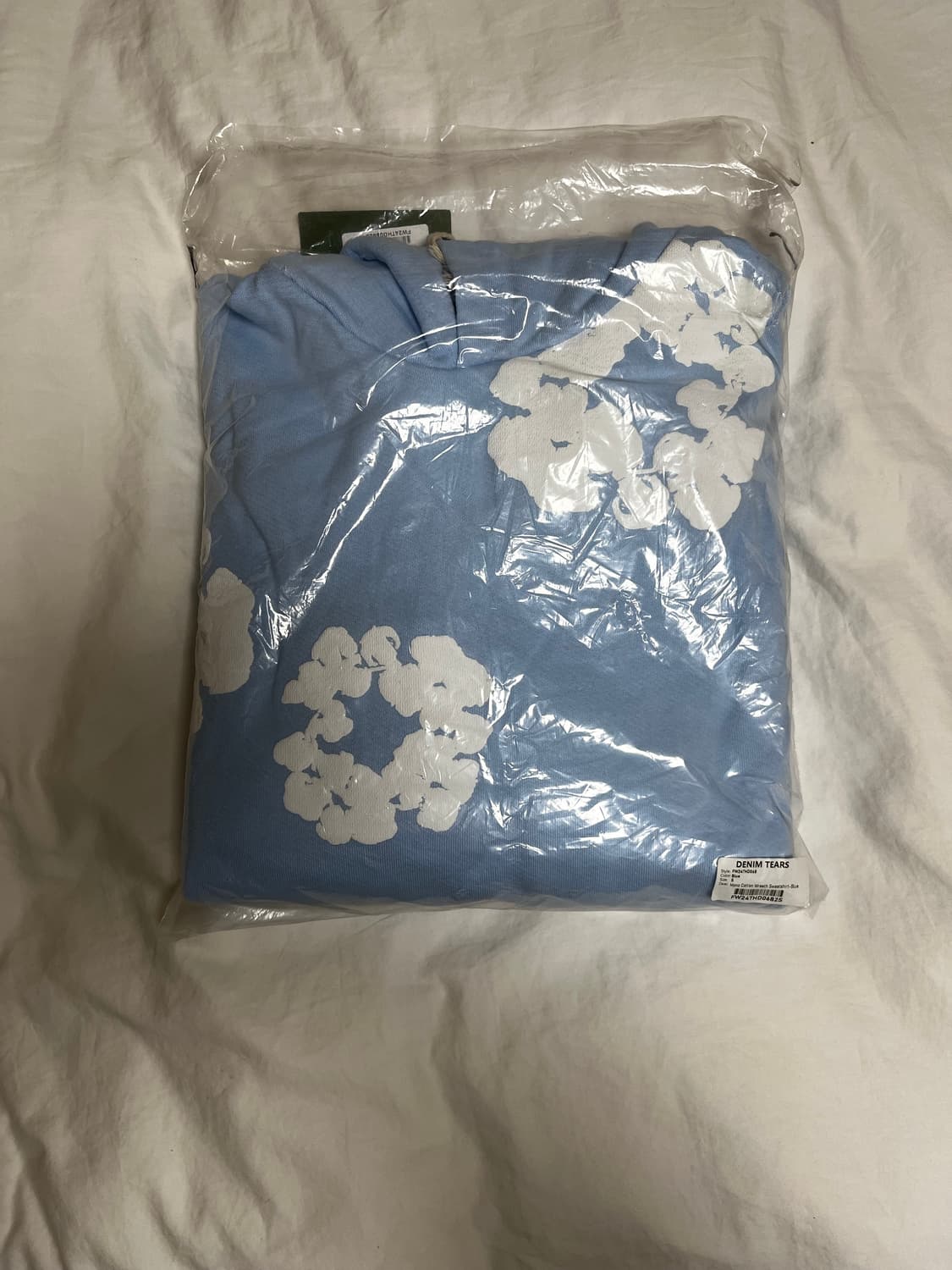 데님티어스 하늘색 후드티 상품이미지1