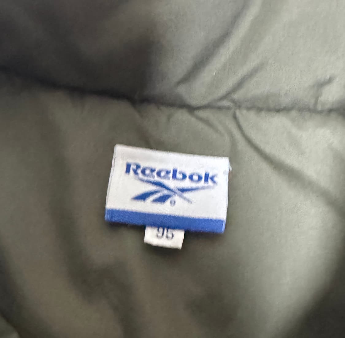 리복 00s 카키 푸퍼 반집업 아노락 패딩 자켓 상품이미지8