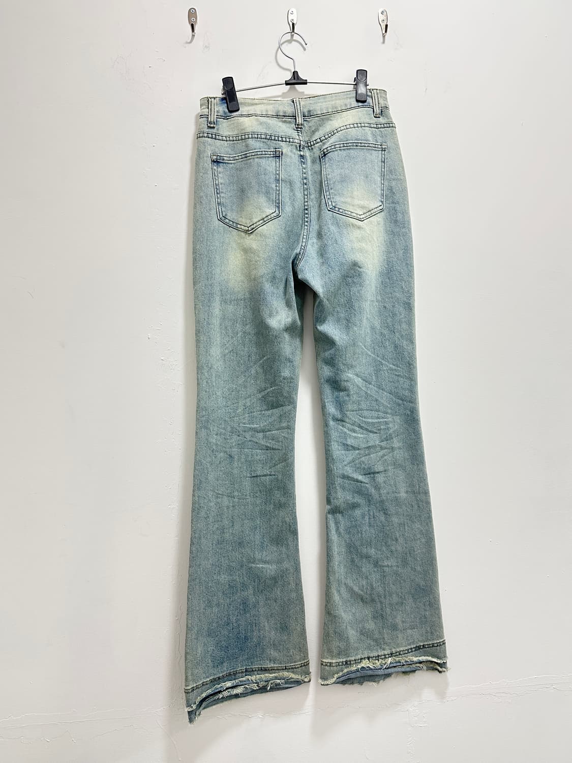 Vintage distressed flare denim pants 상품이미지8