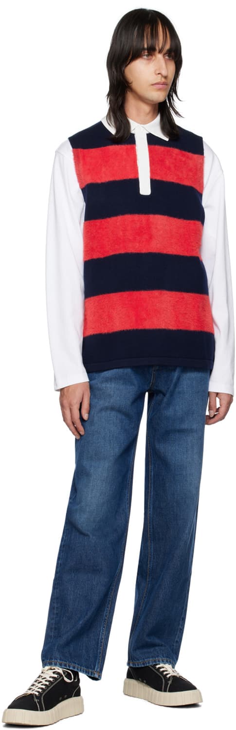 Eytys 레드&네이비 팩스 폴로 셔츠 M 상품이미지2