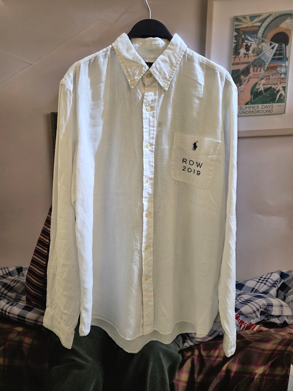 Polo 폴로 화이트 포켓긴팔셔츠 상품이미지4
