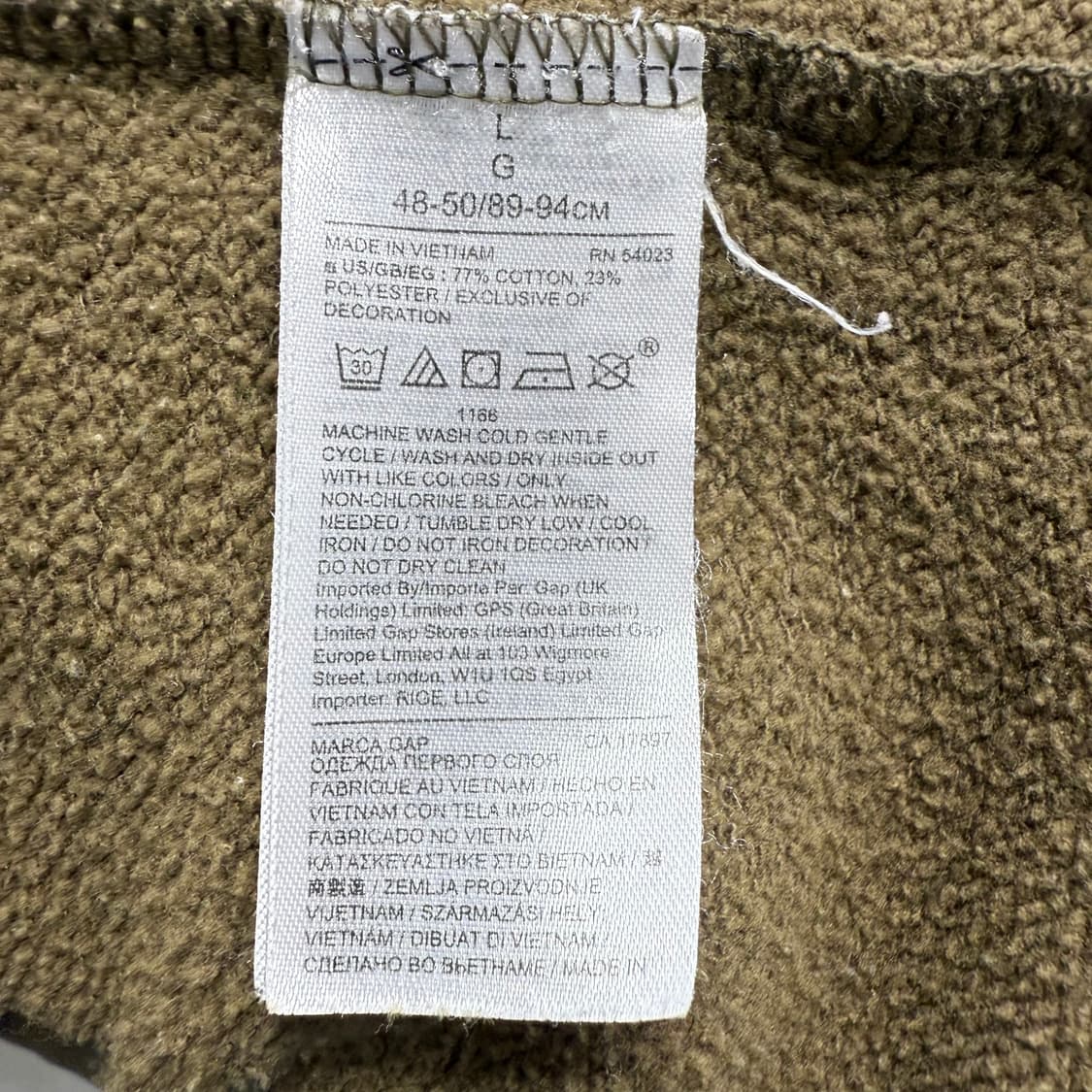 [L] 갭 카모 패턴 후드티 상품이미지6