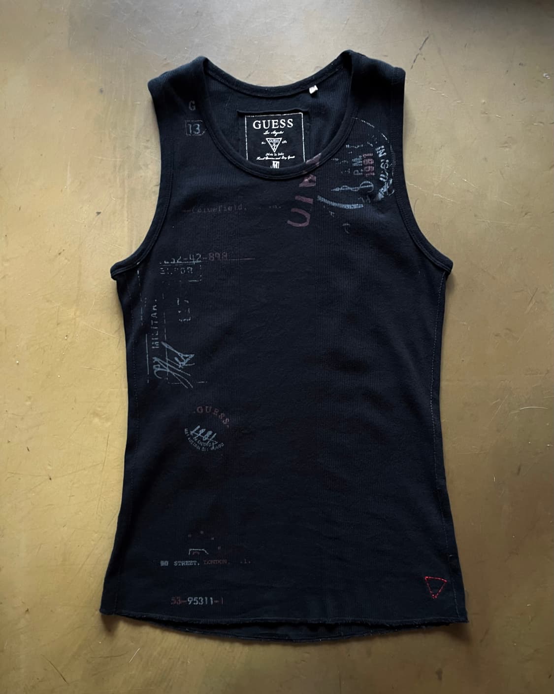 00s GUESS Lettering Golgi Y2K Sleeveless 상품이미지3