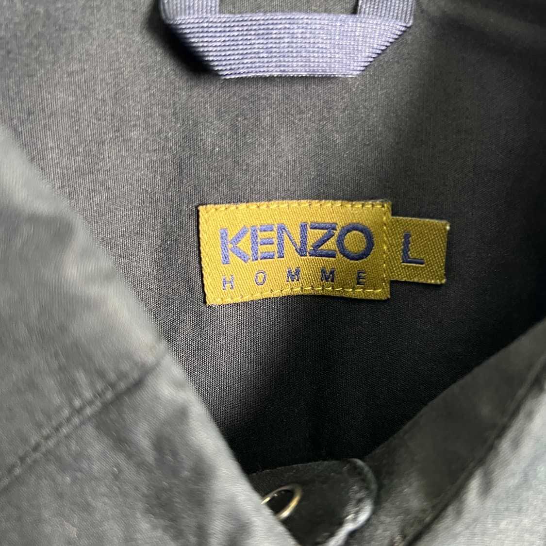 KENZO 겐조 블랙 플리츠 디테일 블랙 셔츠 L 상품이미지3