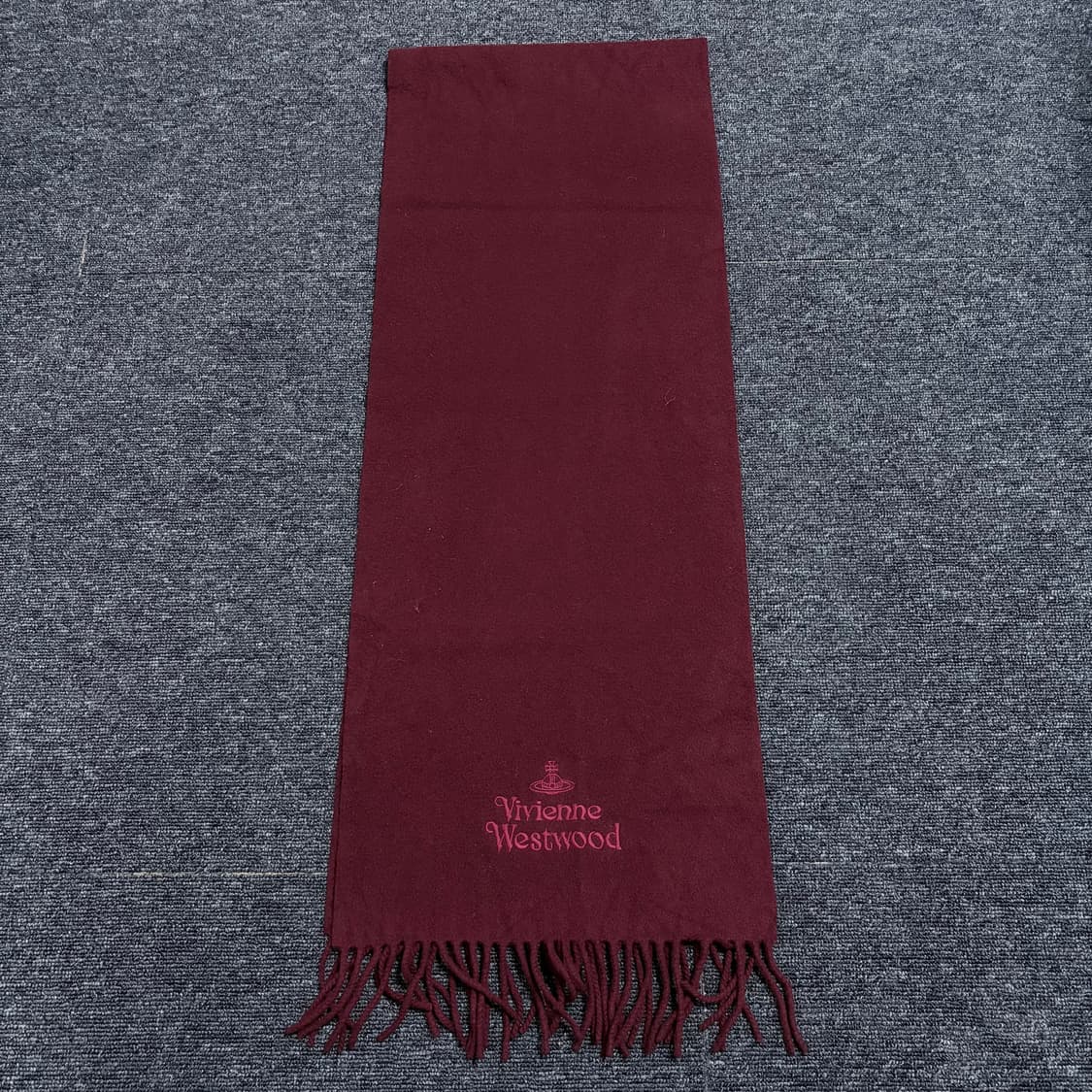 비비안웨스트우드 버건디 머플러 상품이미지1