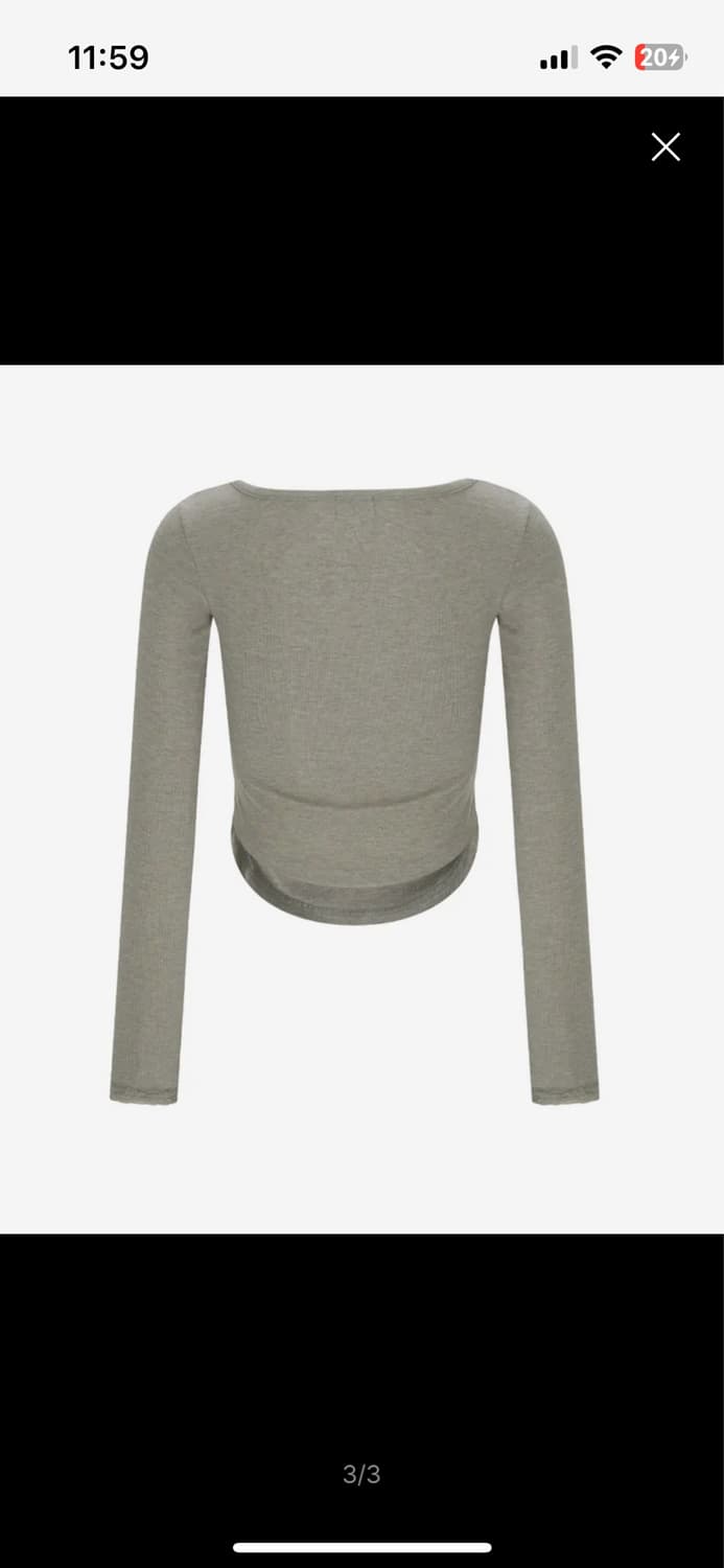 Vera Lace Shirring Long Sleeve Top (Moch 상품이미지3