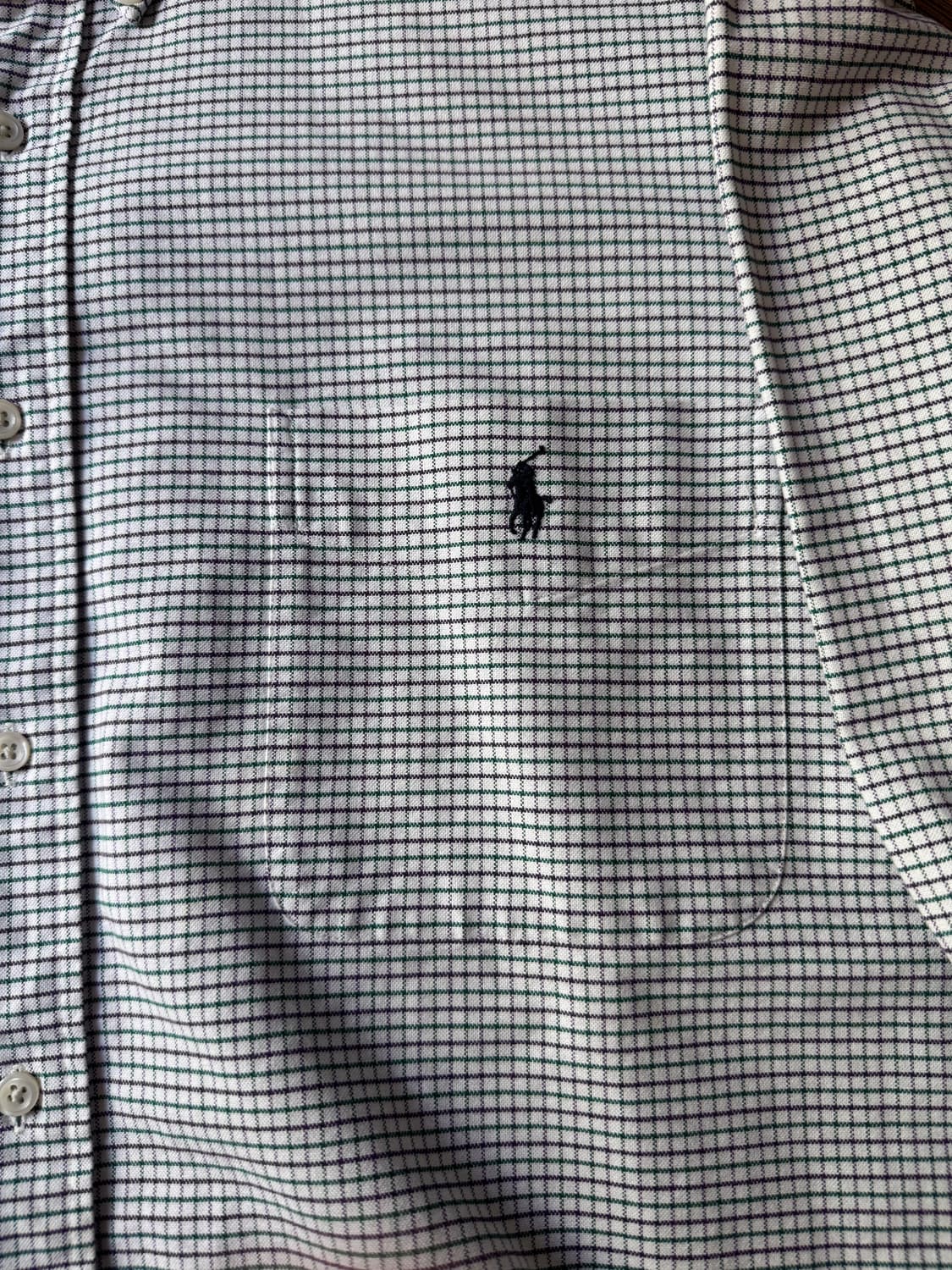 [2XL]90s 폴로 랄프로렌 Big Shirt 그래프체크 옥스포드 셔츠 상품이미지3