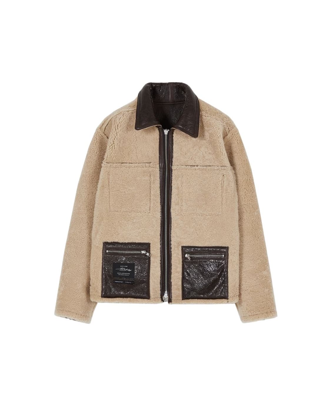 앤더슨벨 비토리오 리버시블 브라운 무스탕 자켓 M 상품이미지3