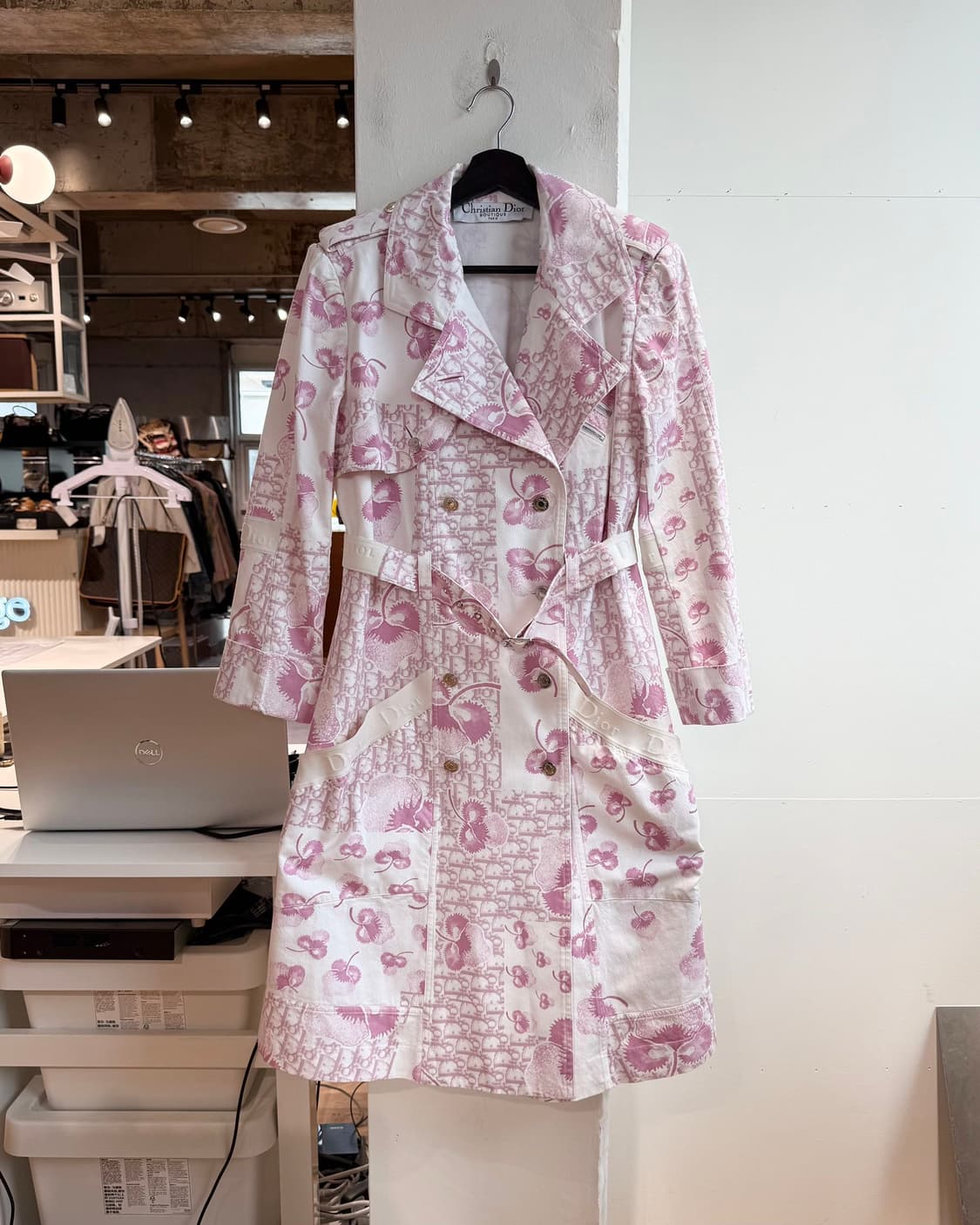 크리스찬 디올 부티크 핑크 05s 오블리크 트렌치 코트  상품이미지2
