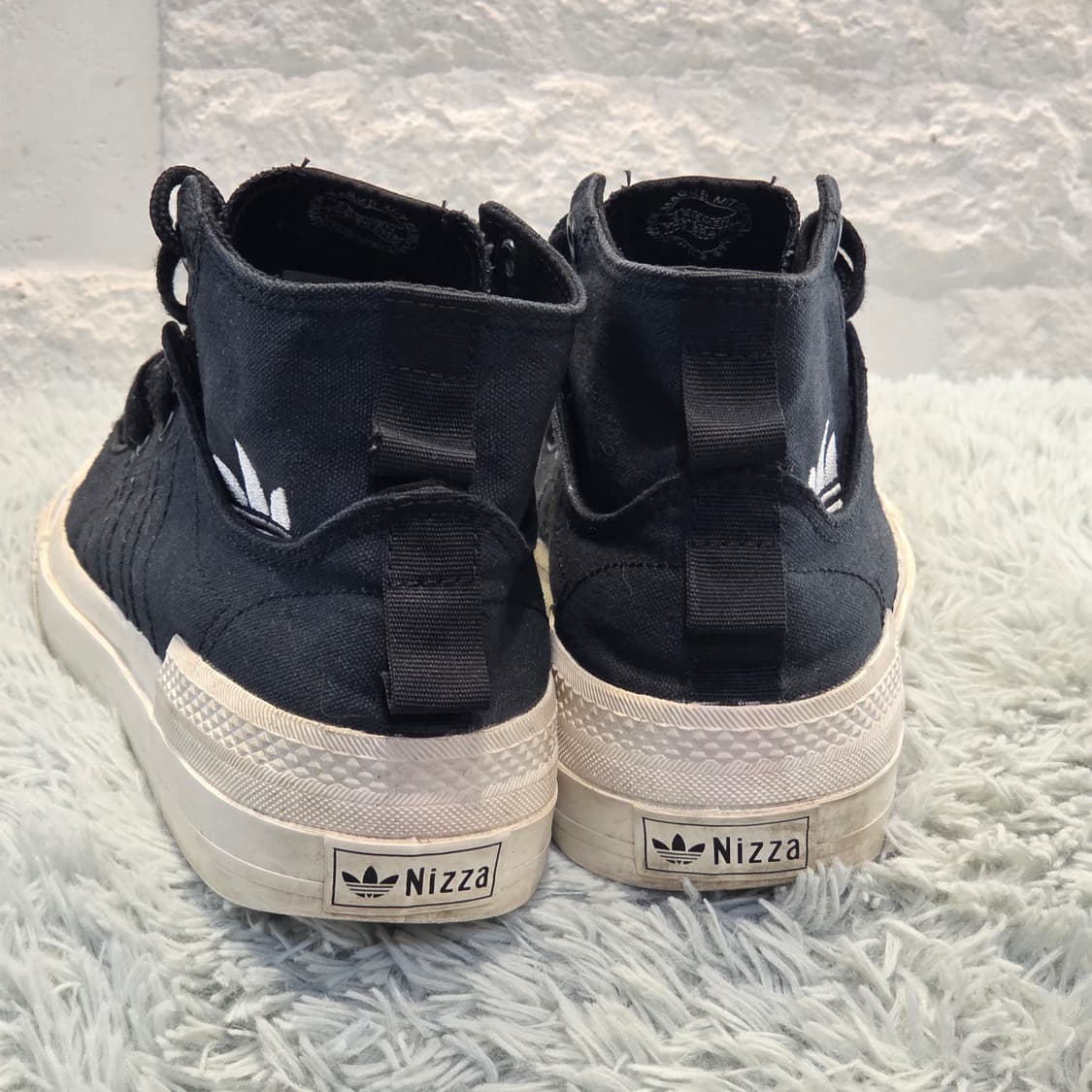 2a-12:아디다스 오리지널스 니짜 더블레이어 하이 블랙(240mm) 상품이미지4