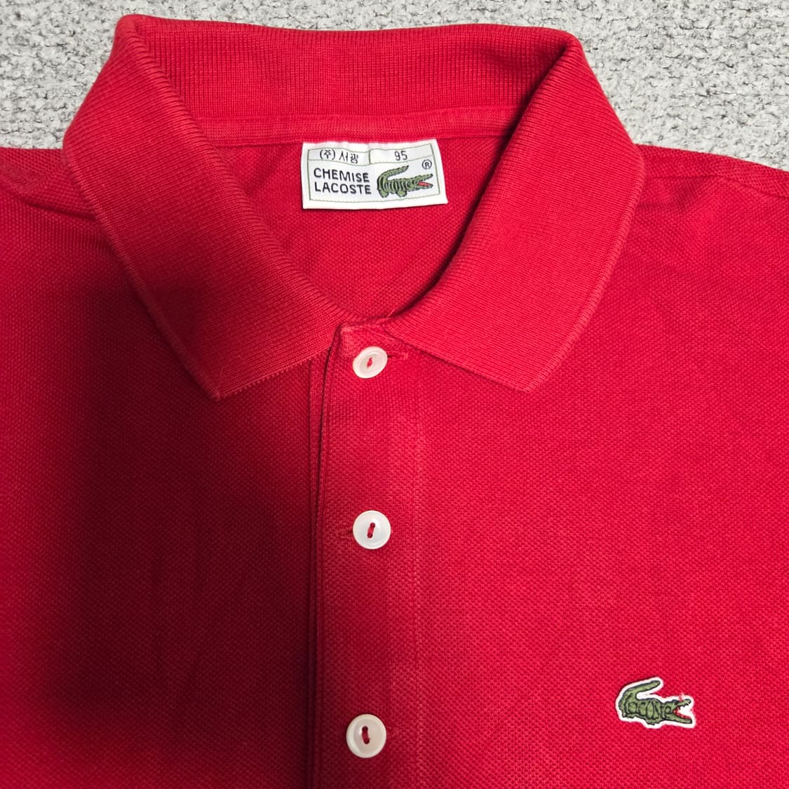 Lacoste 카라넥 반팔 티셔츠 M(95) 상품이미지3