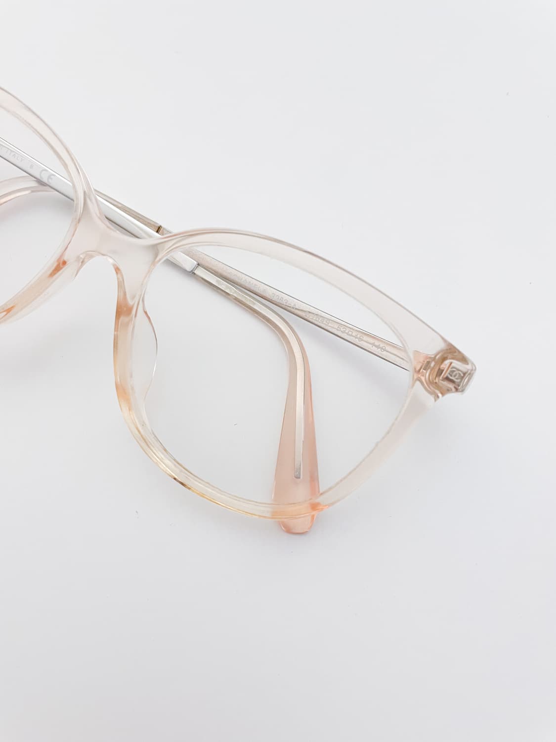 샤넬 클리어 투명 안경 안경테빈티지 상품이미지2