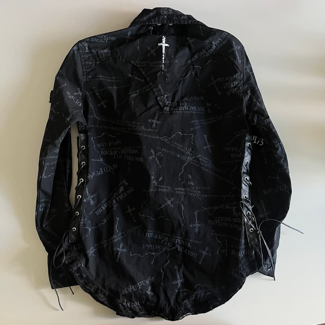 Mad Punks Skull Corset Shirt 상품이미지8