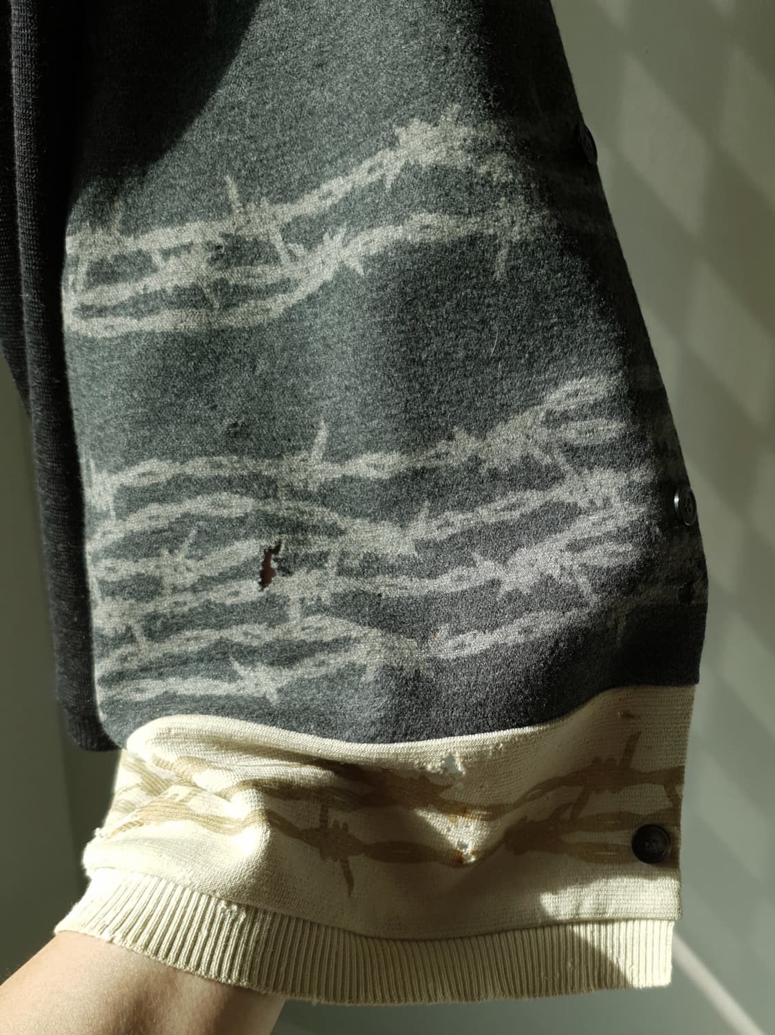 96-97 Undercover wire print cardigan 상품이미지9