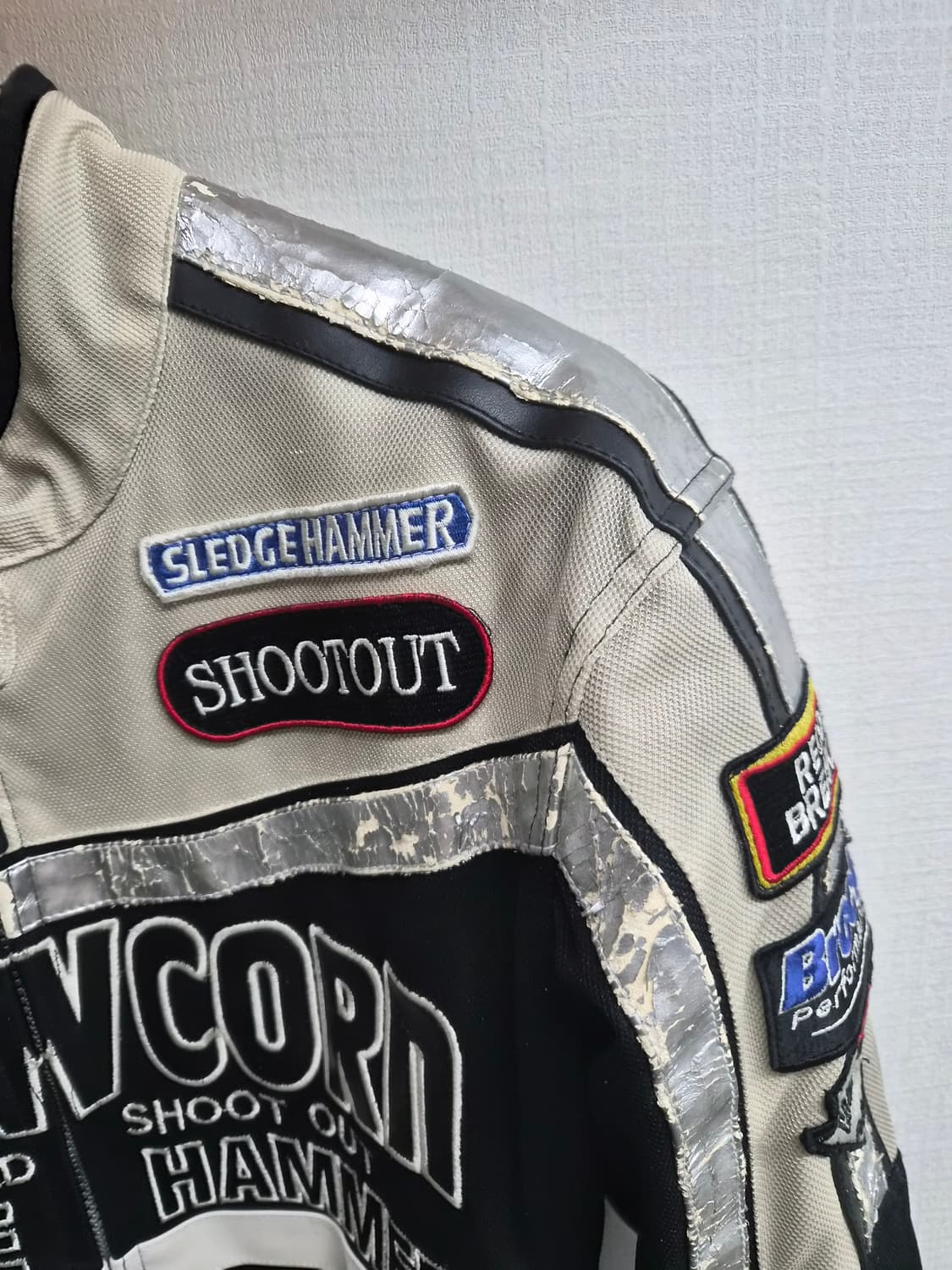 M/95) 옐로우콘 슬래지 해머 모터사이클 레이싱 자켓 팝니다 상품이미지4