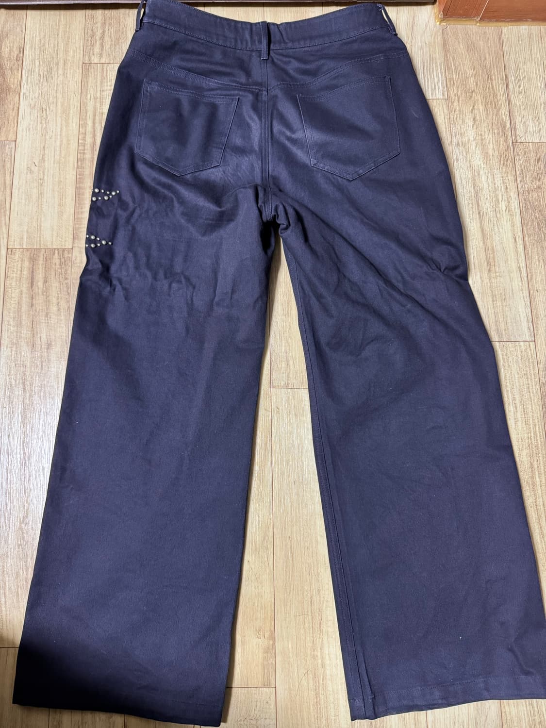 서피스에디션 스터드 와이드 팬츠(dark purple) 상품이미지3