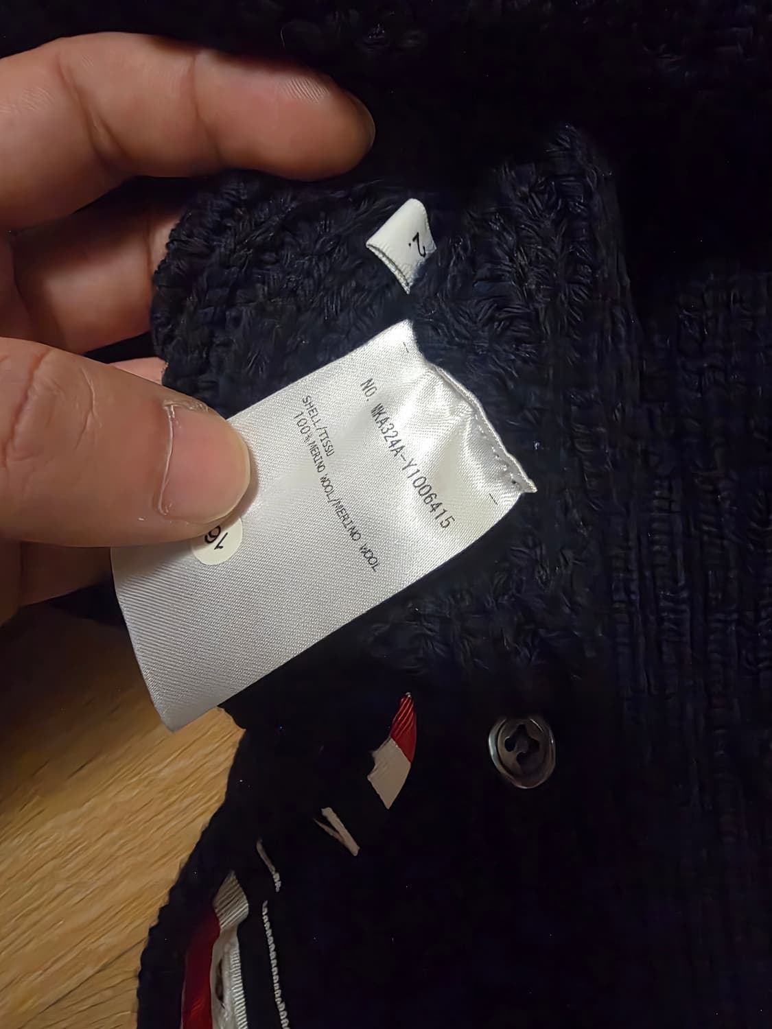 [ 2Size ] 톰브라운 네이비 아란 케이블 니트 상품이미지9