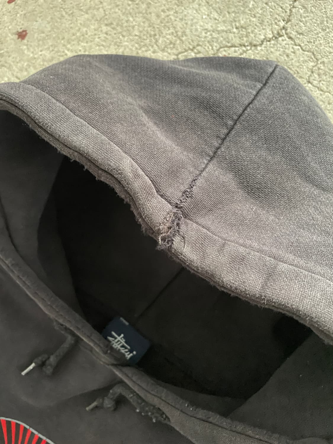 00s Stussy Corporation Faded Hoodie 상품이미지8