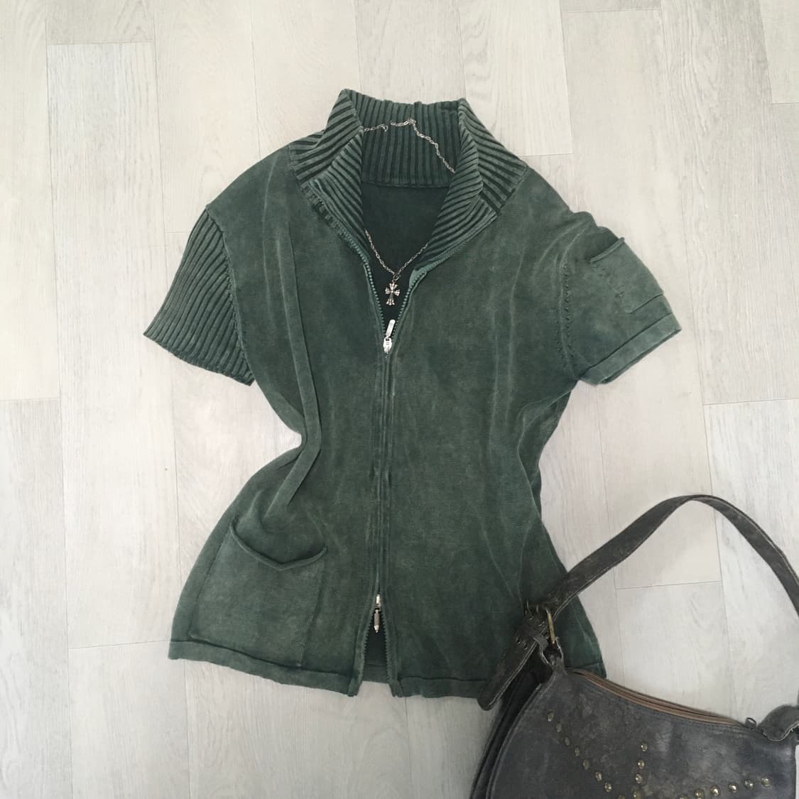jpn vintage archive green pocket knit 상품이미지5