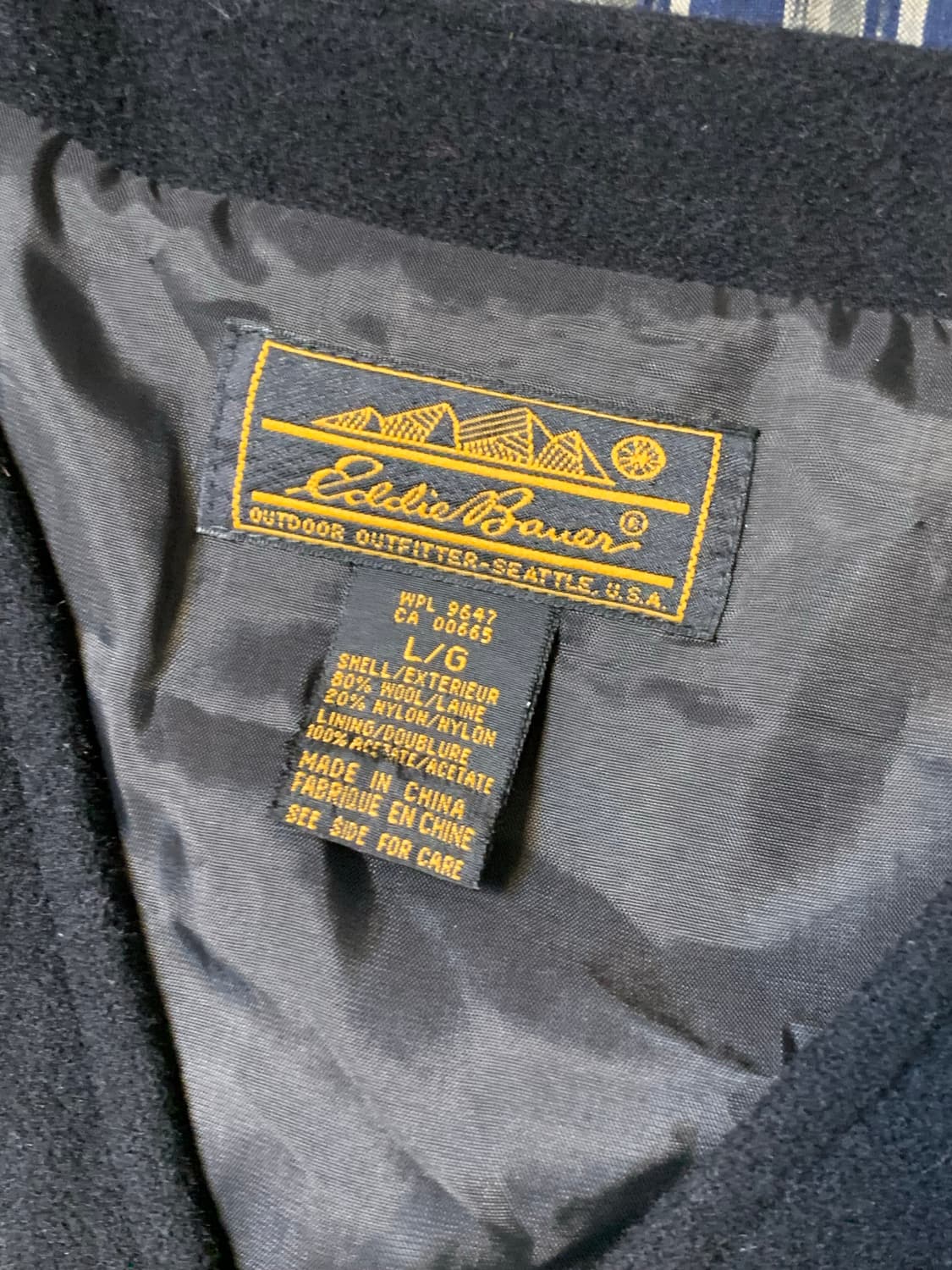 (L)80's 에디 바우어 패치 울 베스트 상품이미지5