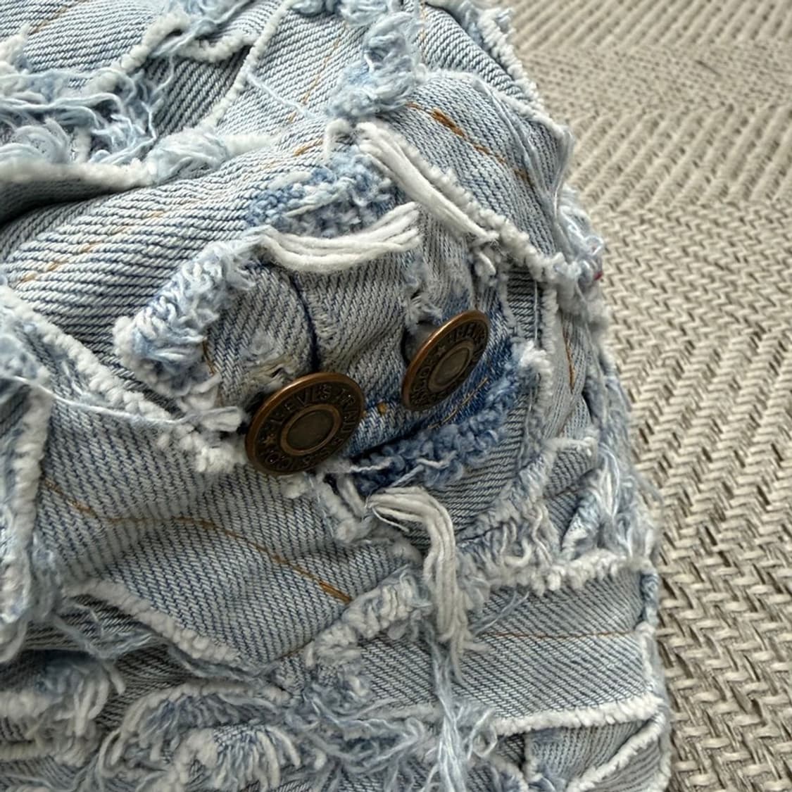 빈티지 데님 패치워크 버킷햇 v1652 상품이미지2