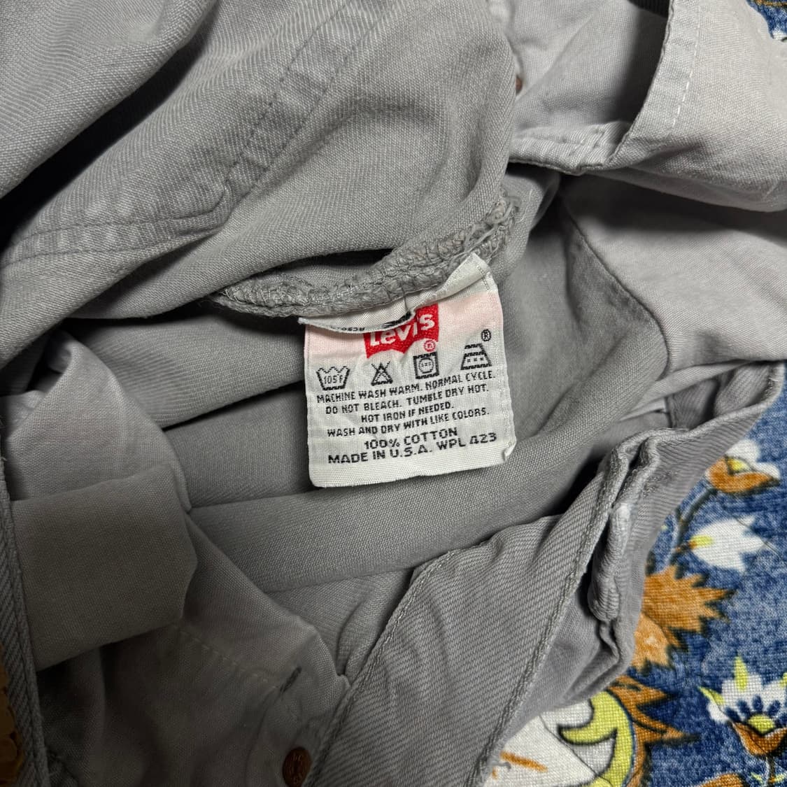 빈티지 90s USA 리바이스 501 그레이 데님 팬츠 상품이미지7