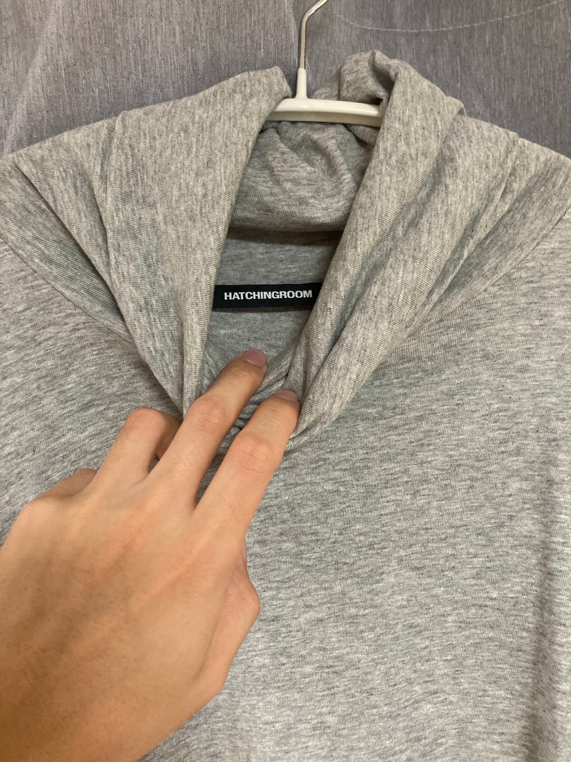 Boxer Turtleneck Tee M.Grey 상품이미지4