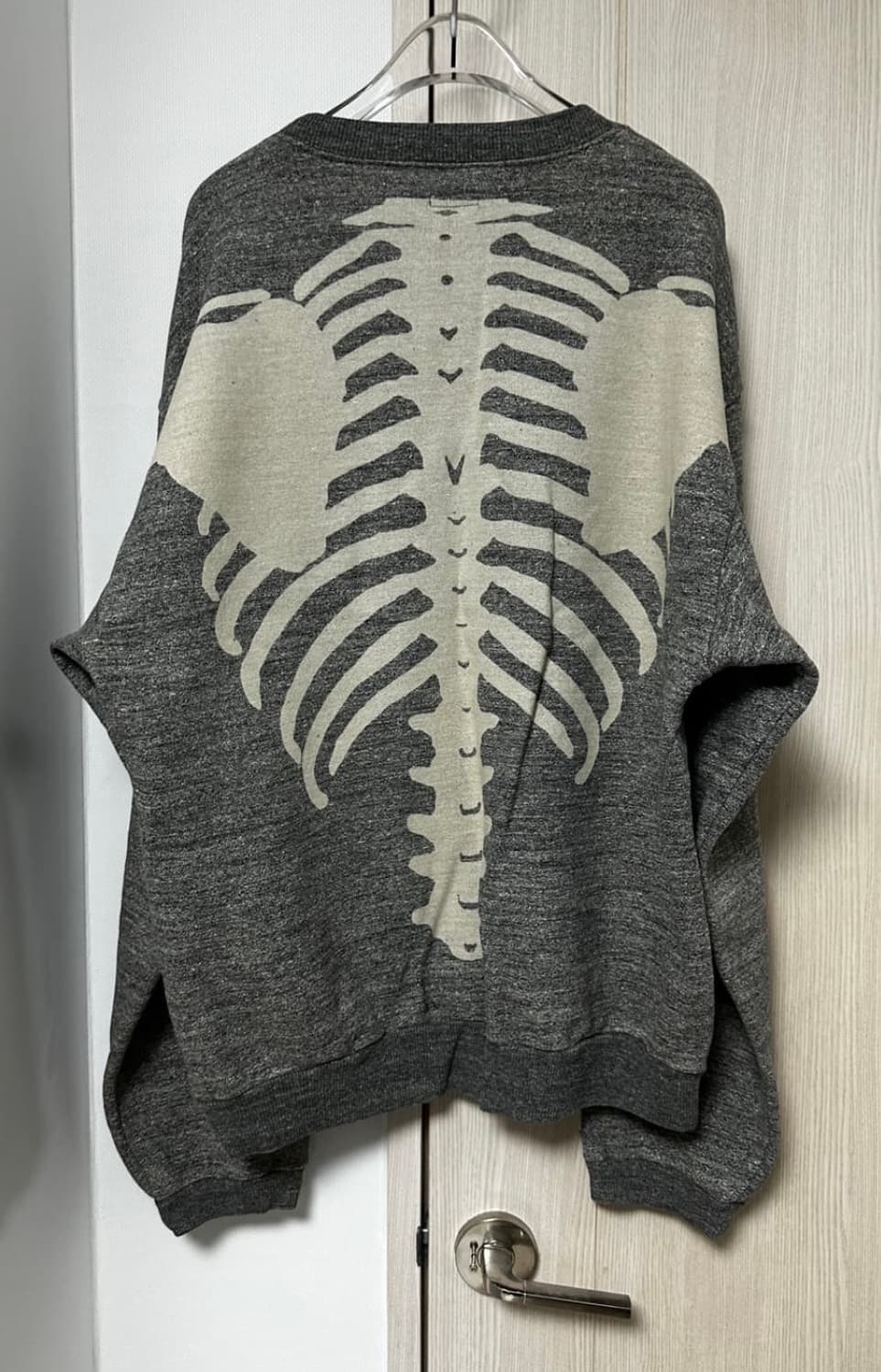 케피탈 플리스 빅 크루넥 스웻 헤더 차콜 상품이미지2