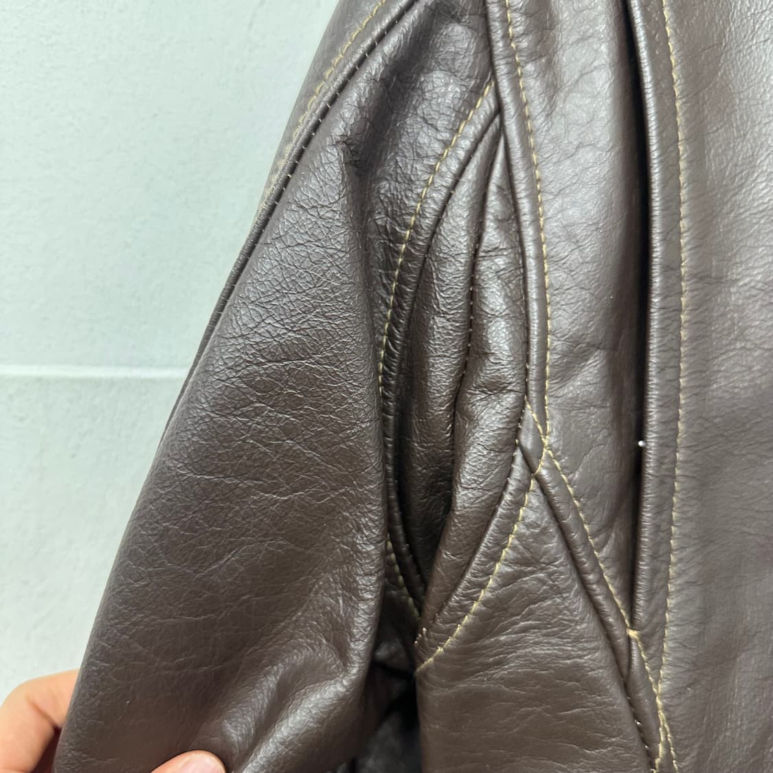 일본 Twnty works A-2 플라이트 가죽자켓 상품이미지7