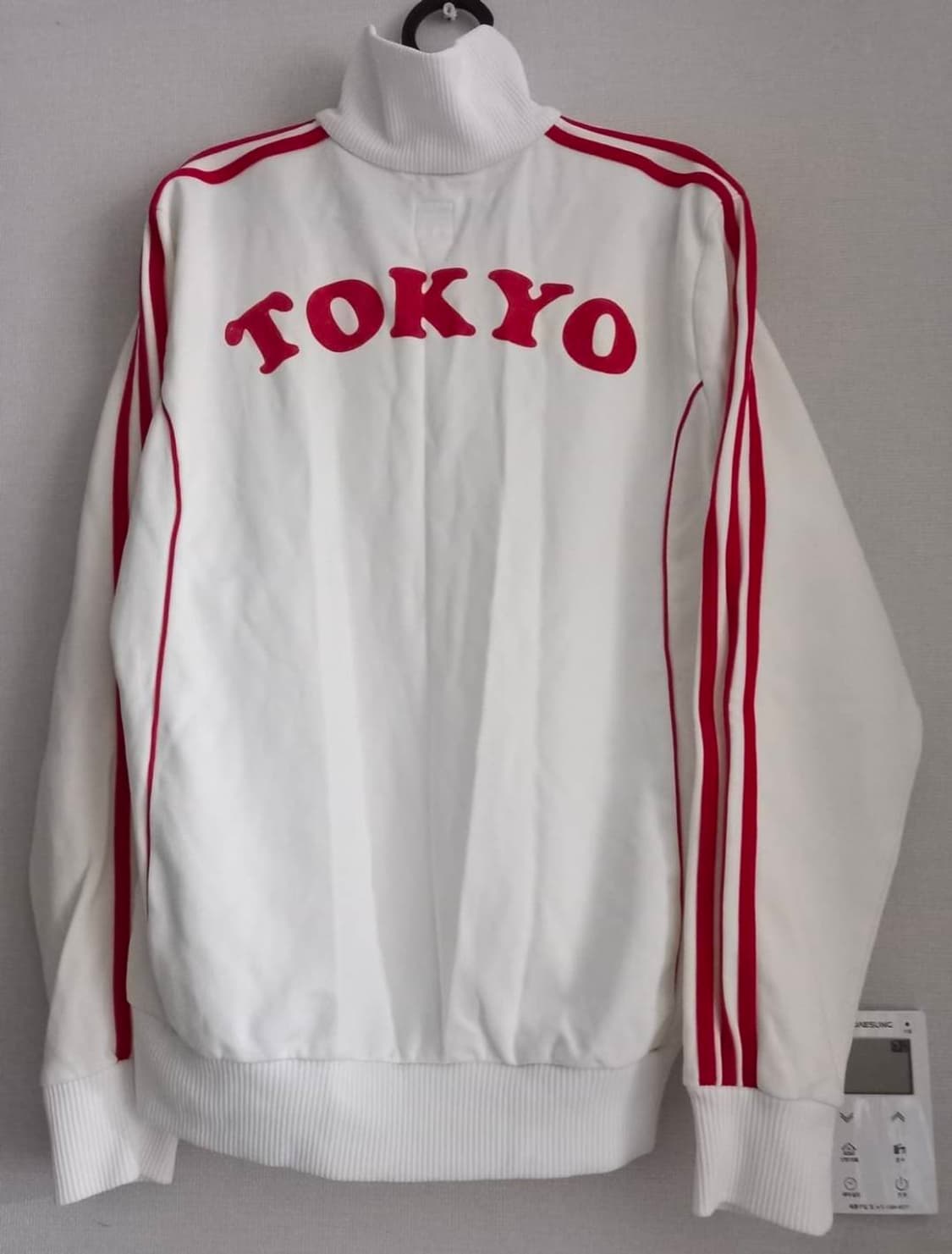 아디다스 도쿄 TOKYO 흰빨 화이트 트랙탑 져지집업 90 / S 상품이미지3