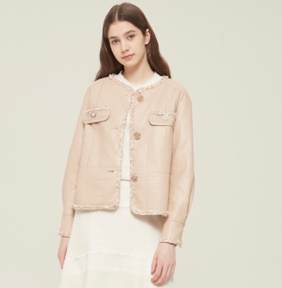 한섬 마인 레더 자켓 상품이미지1