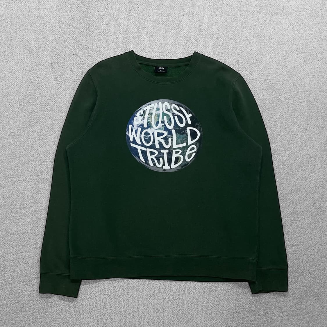 스투시 Stussy 월드트라이브 크루넥 맨투맨 그린 상품이미지1