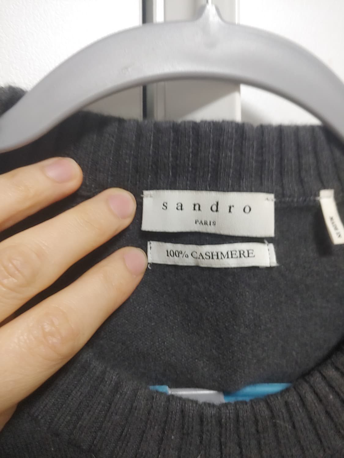 sandro 산드로  남성  캐시미어100%   니트 -100~105 상품이미지5