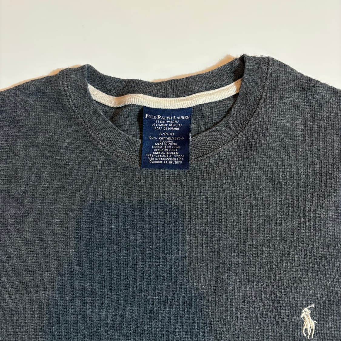 폴로 랄프로렌 포니 로고 와플 롱 슬리브 상품이미지3