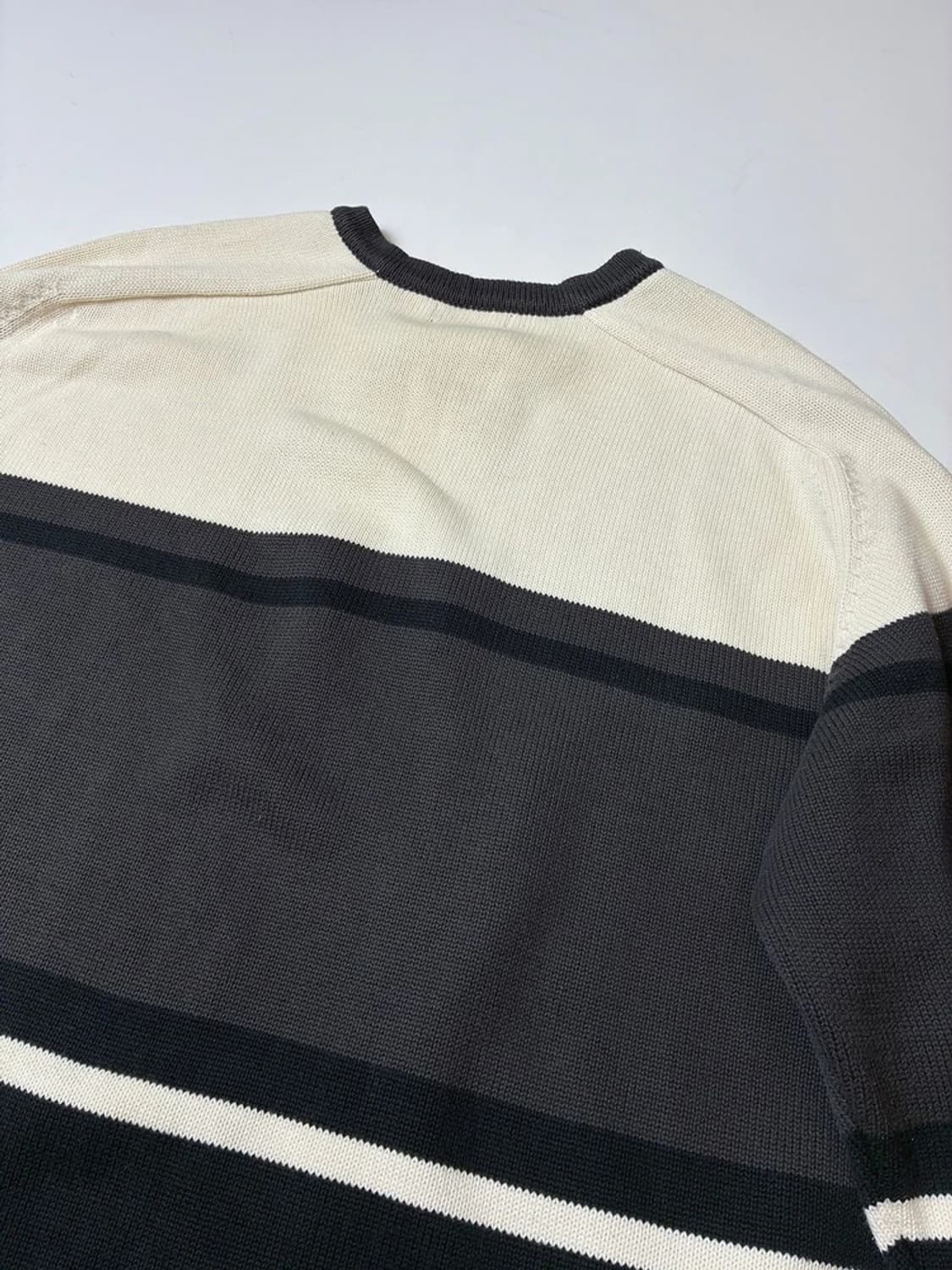 푸부 00's Y2K 힙 블록 배색 니트 PN8838 상품이미지6