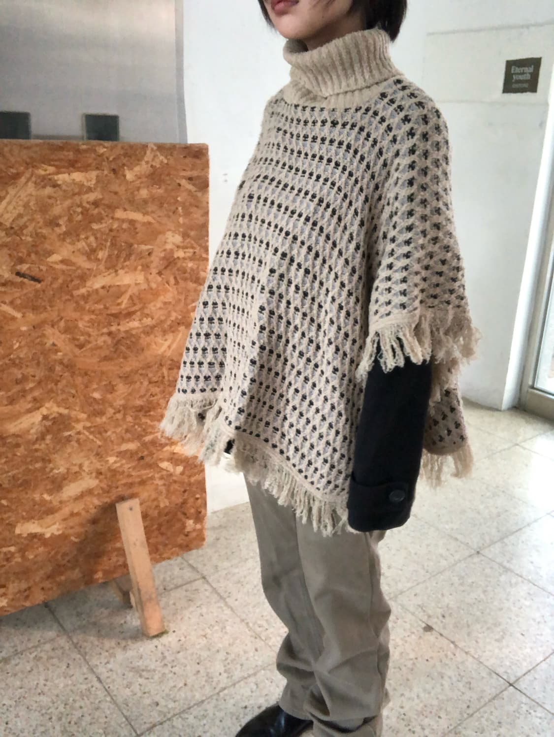 fringe cape knit  상품이미지3