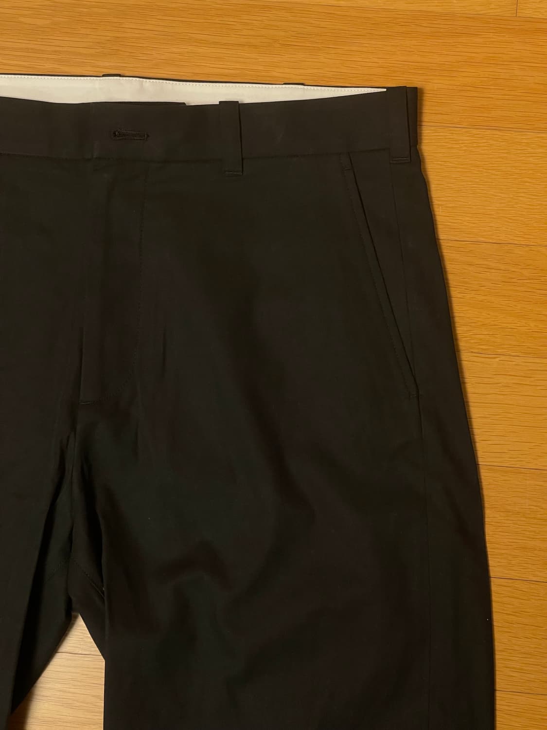 아르켓 블랙 코튼 트라우저 상품이미지3