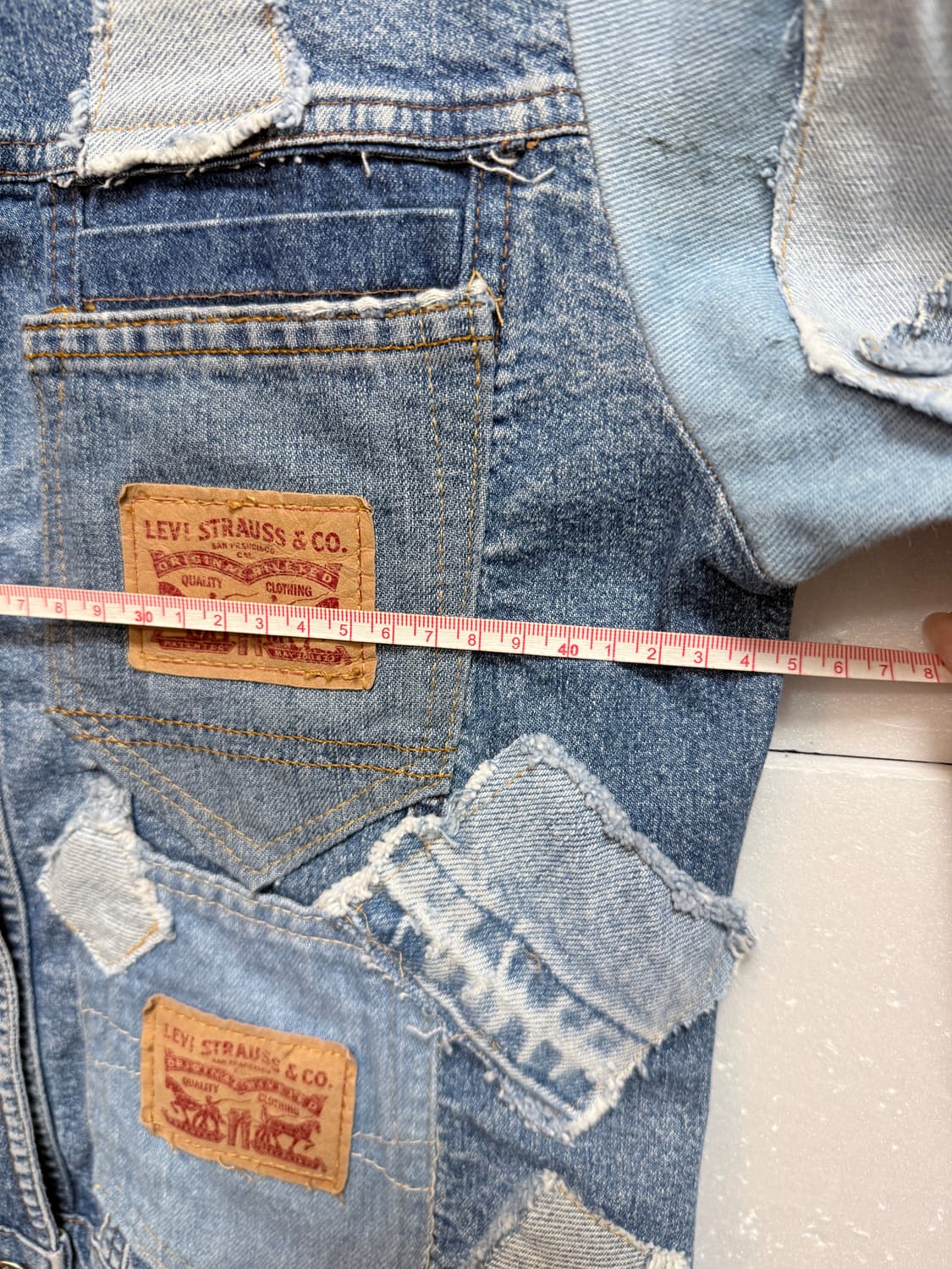 리바이스 LEVI’S 리메이크 패치워크 데님 자켓  상품이미지5