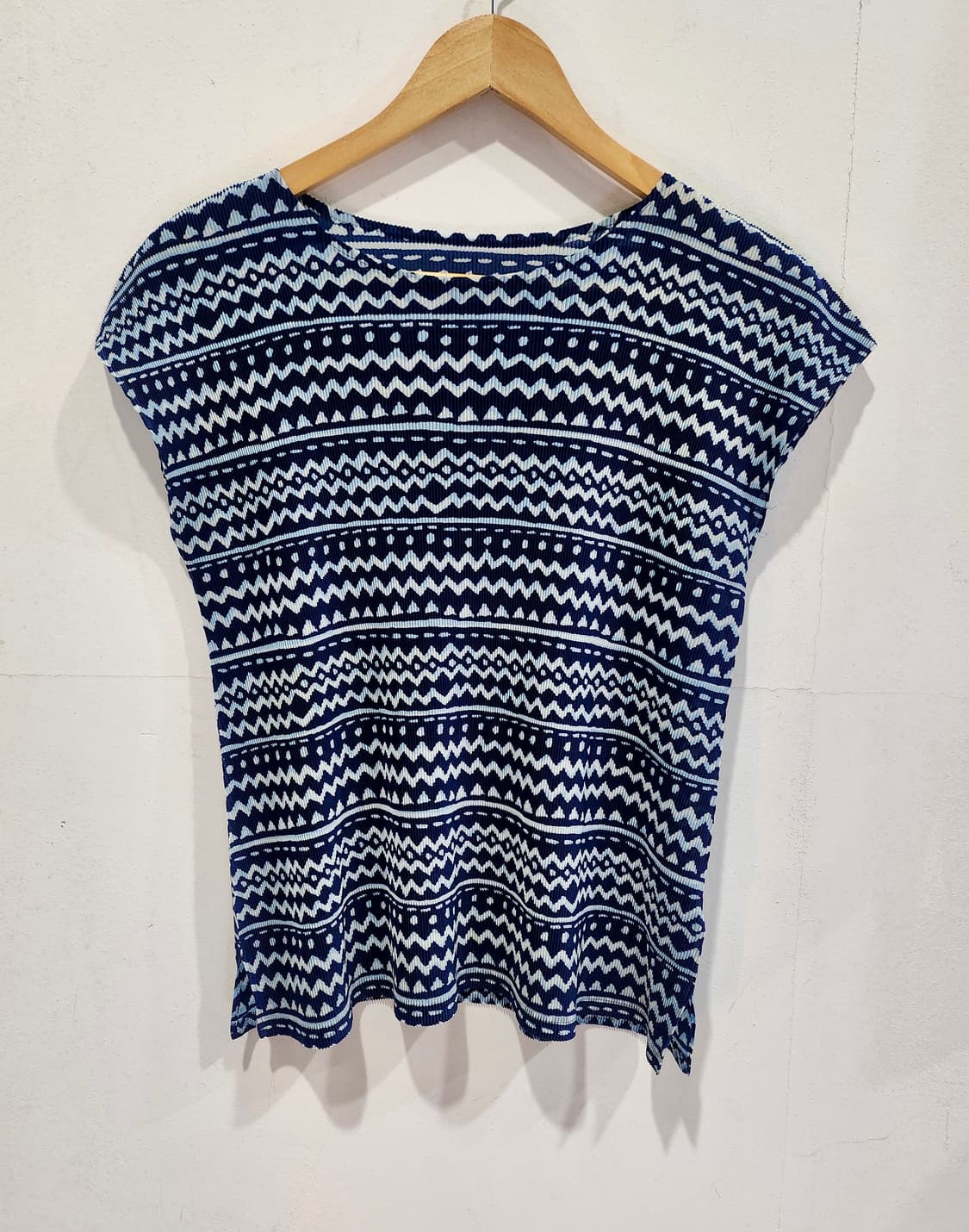 이세이 미야케 플리츠플리즈 패턴 반팔 3 사이즈 정품 상품이미지1