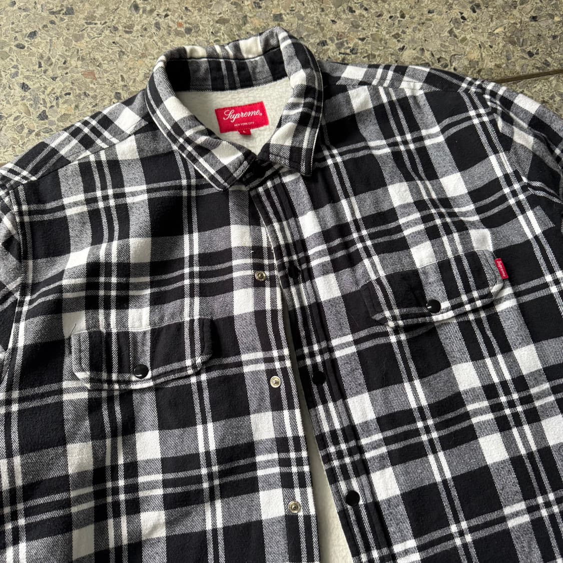 [L] 16FW Supreme 슈프림 플란넬 체크 셔츠 상품이미지6