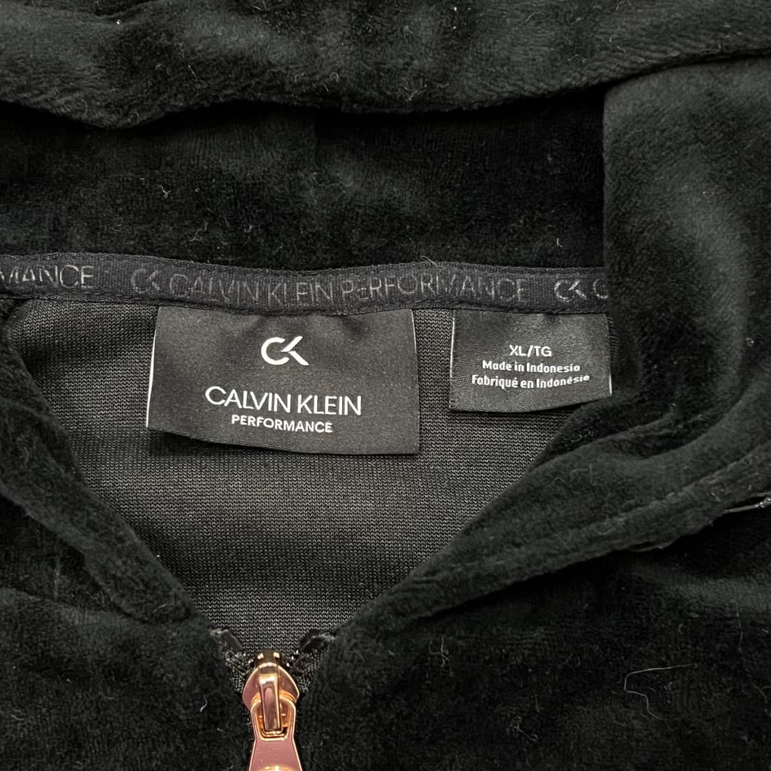 [우먼105] 캘빈클라인 벨벳 후드집업 상품이미지3