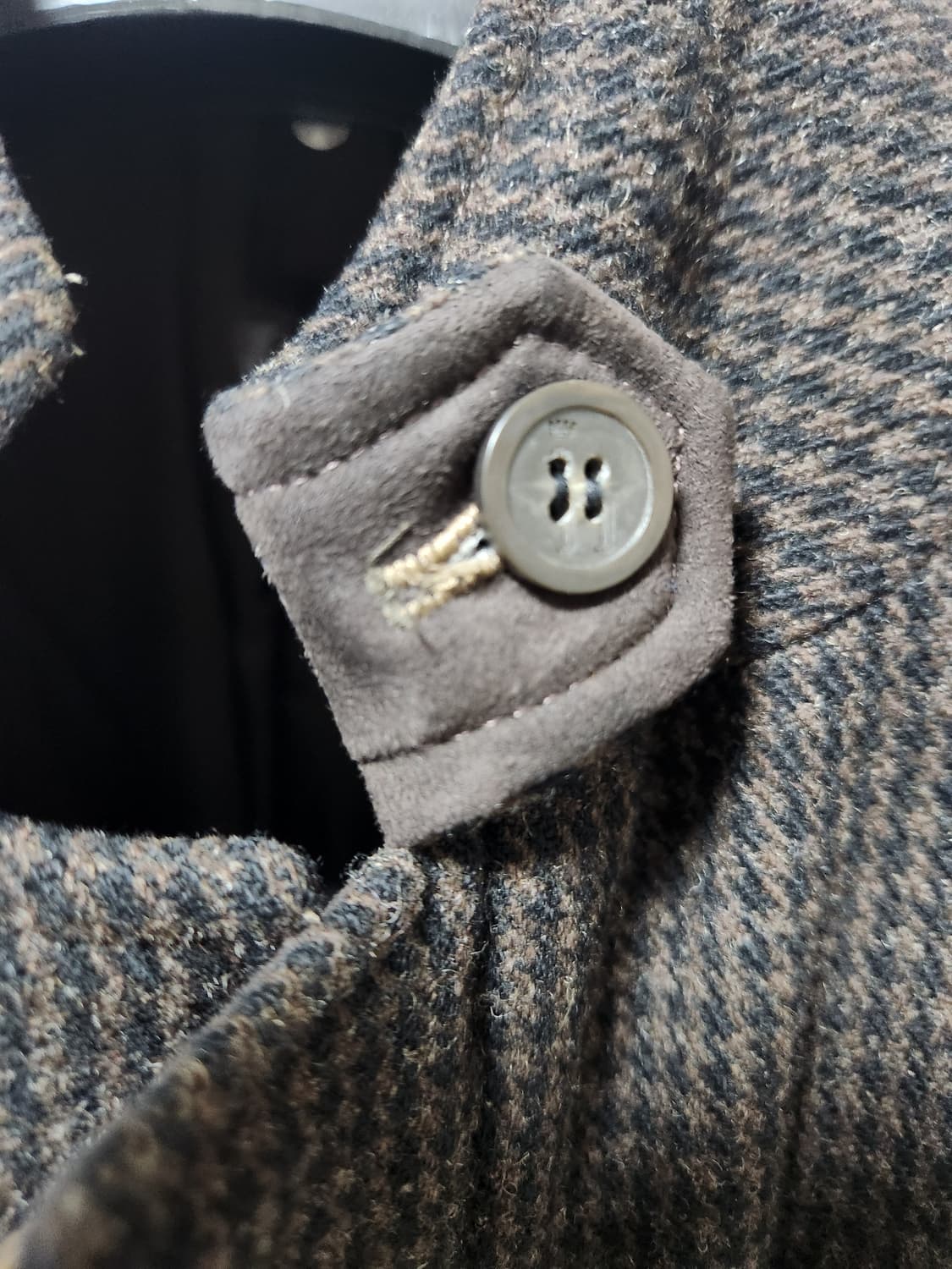 헤지스 모직 하프 코트 브라운 하운드투스 110(105추천) 상품이미지4