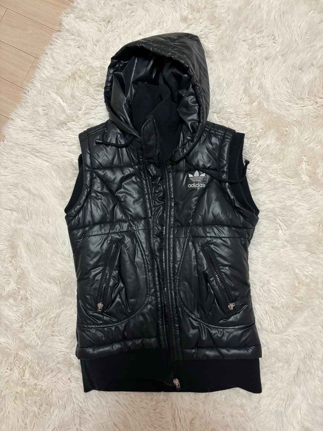 빈티지 아디다스 블랙 패딩 조끼 vintage adidas vest 상품이미지1