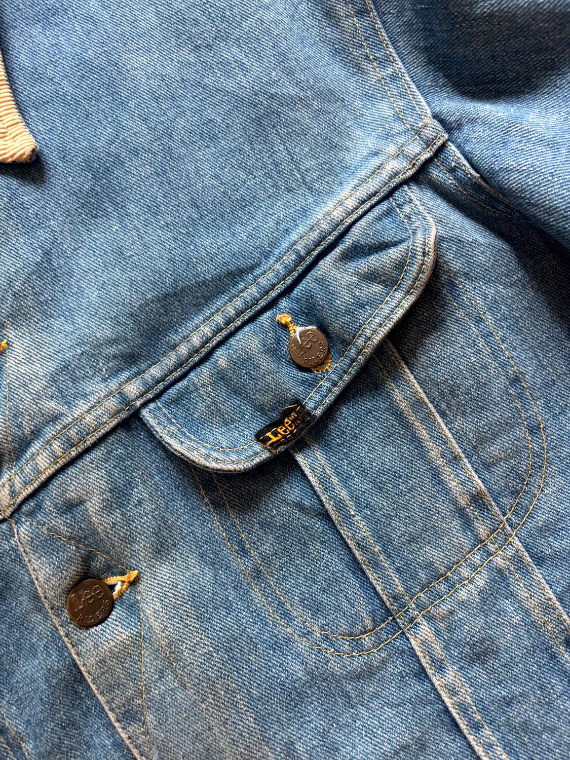 70's Lee 101LJ 스톰라이더 데님 트러커 자켓 105 상품이미지3