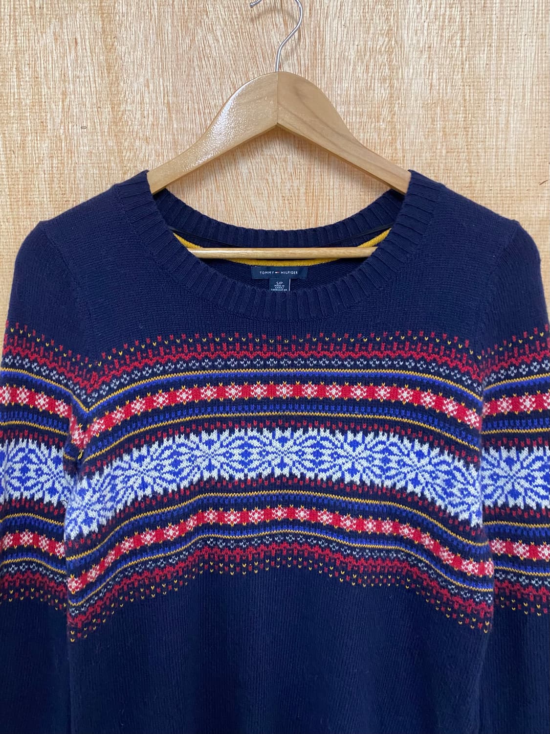 타미 힐피거 페어아일 엘보 패치 니트 상품이미지3