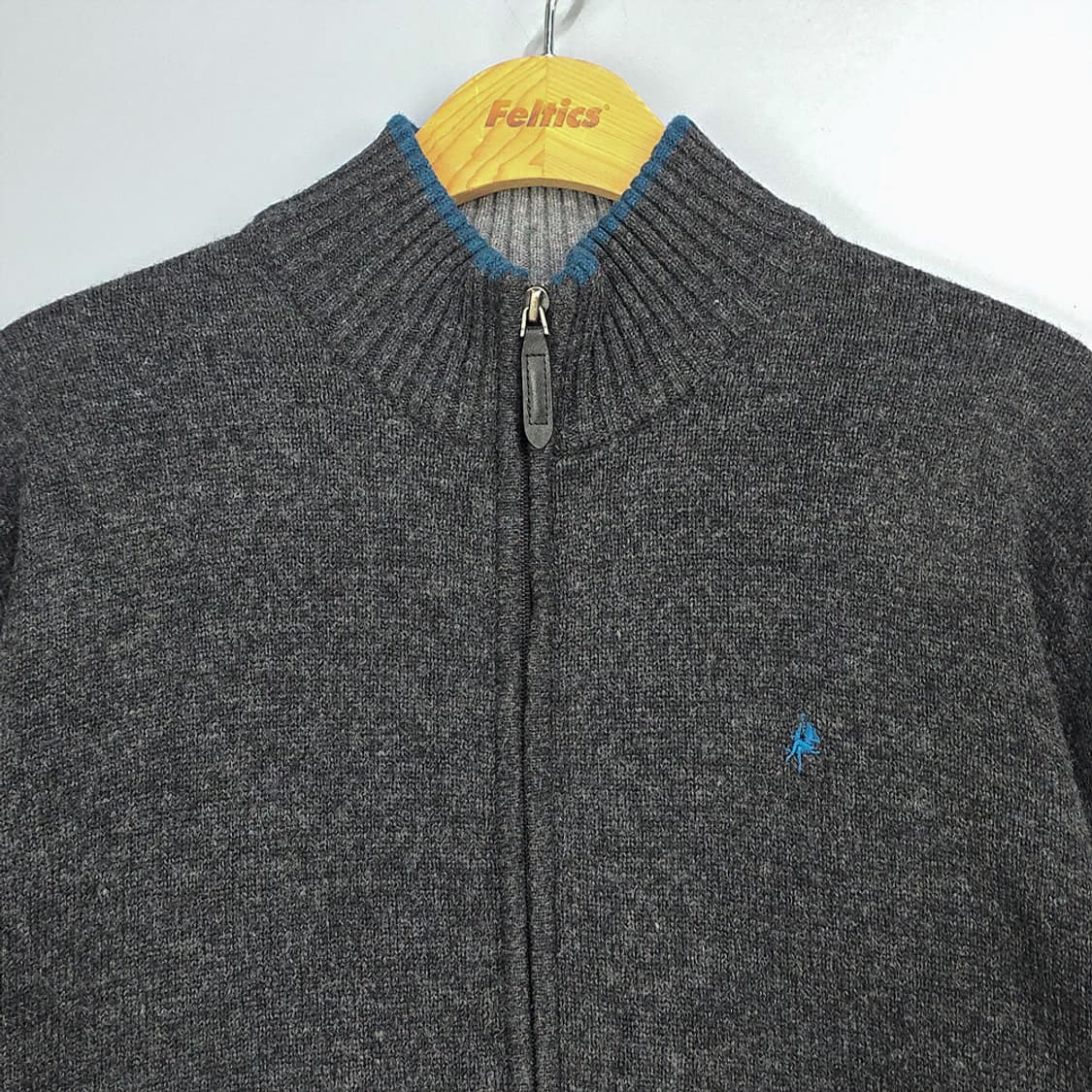 올젠(OLZEN) 울 혼방 집업 니트 가디건 100 상품이미지2