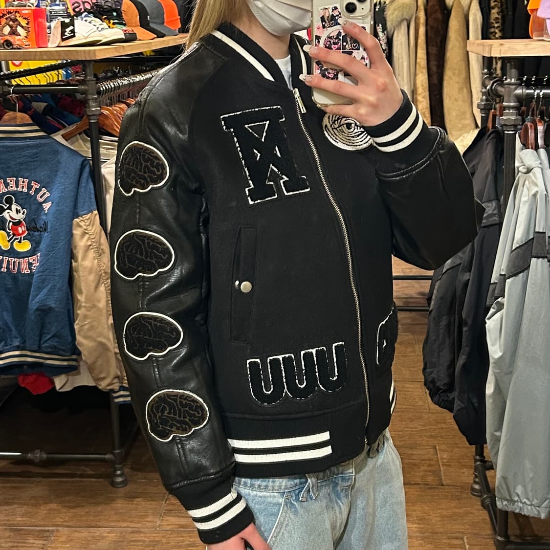 [HI] VTG 바시티 자켓 블랙  상품이미지3