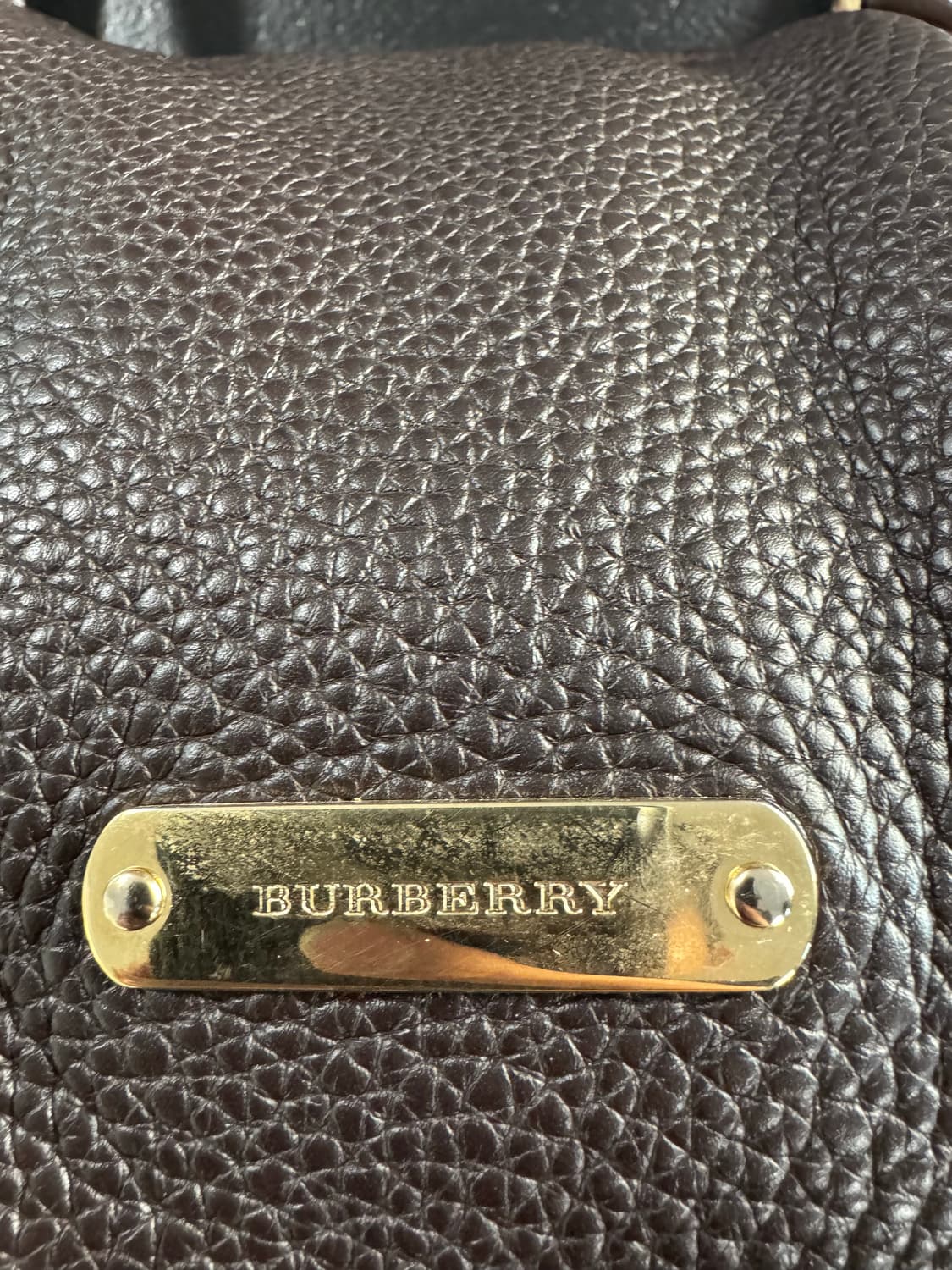 버버리 초코브라운 레더 숄더백 상품이미지2